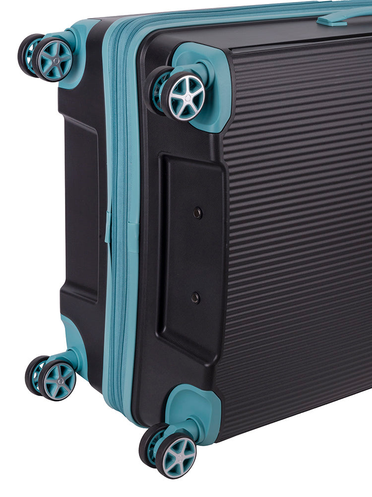 Traveler Large Trolley Case - Black/Blue