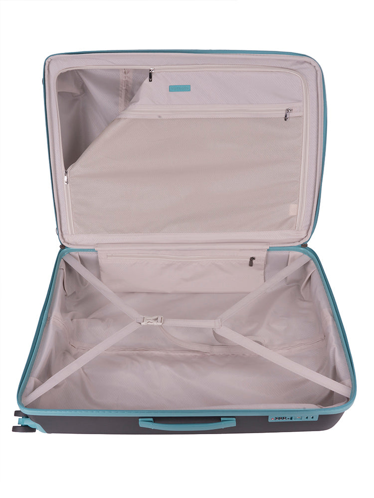 Traveler Large Trolley Case - Black/Blue
