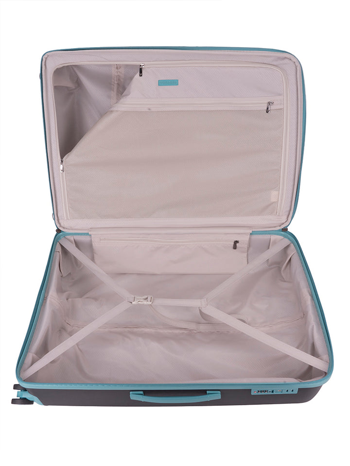 Traveler Large Trolley Case - Black/Blue