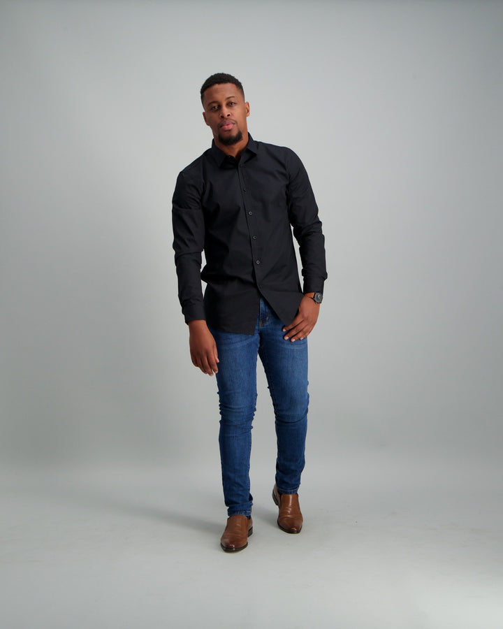 Men's Slim Fit Shirt Black