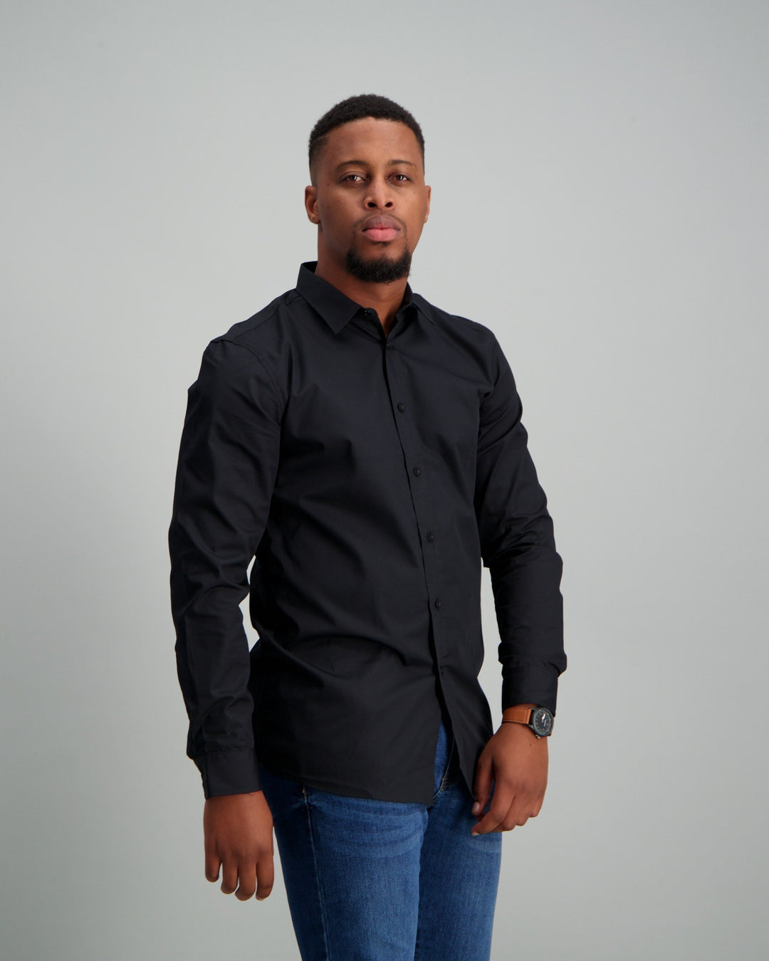 Men's Slim Fit Shirt Black