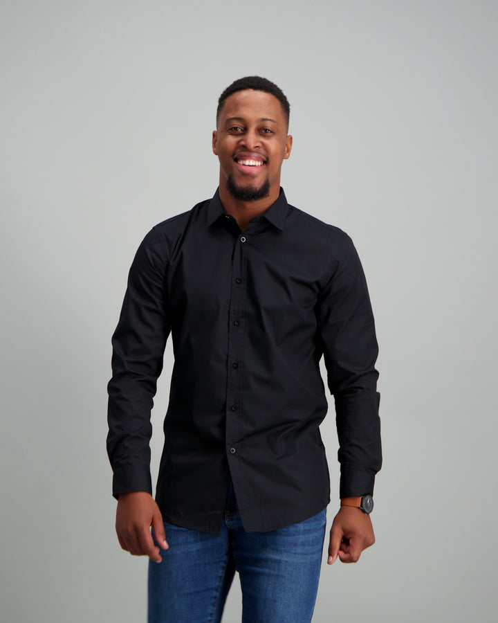 Men's Slim Fit Shirt Black