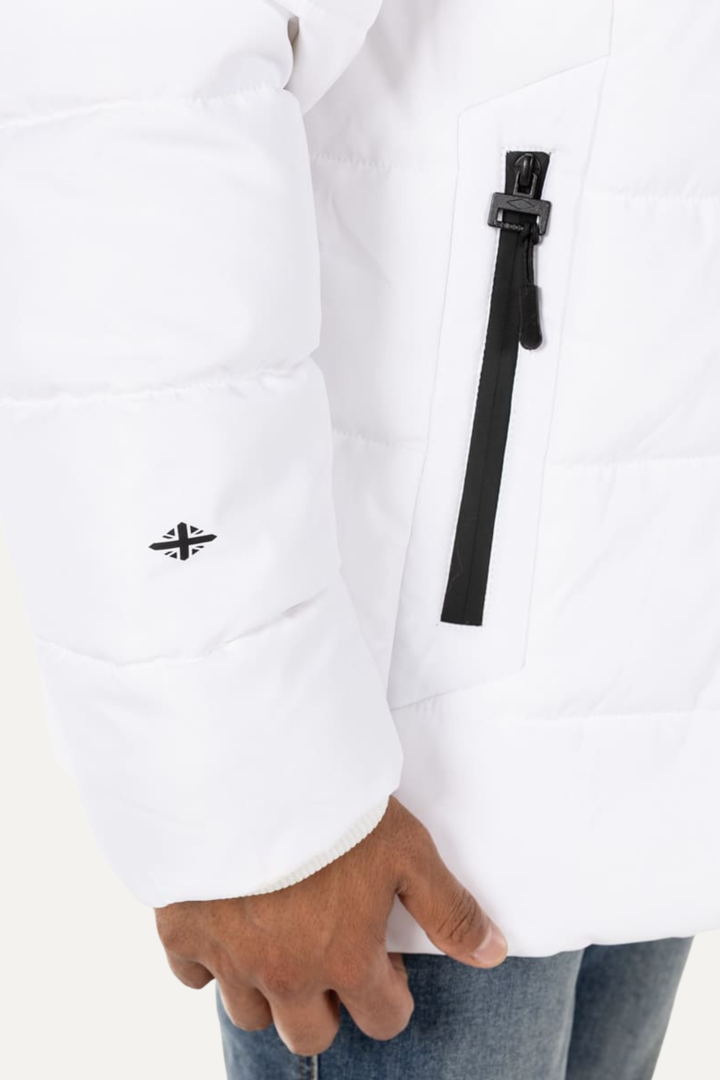 Noam Fur Lined Puffer Jacket - White
