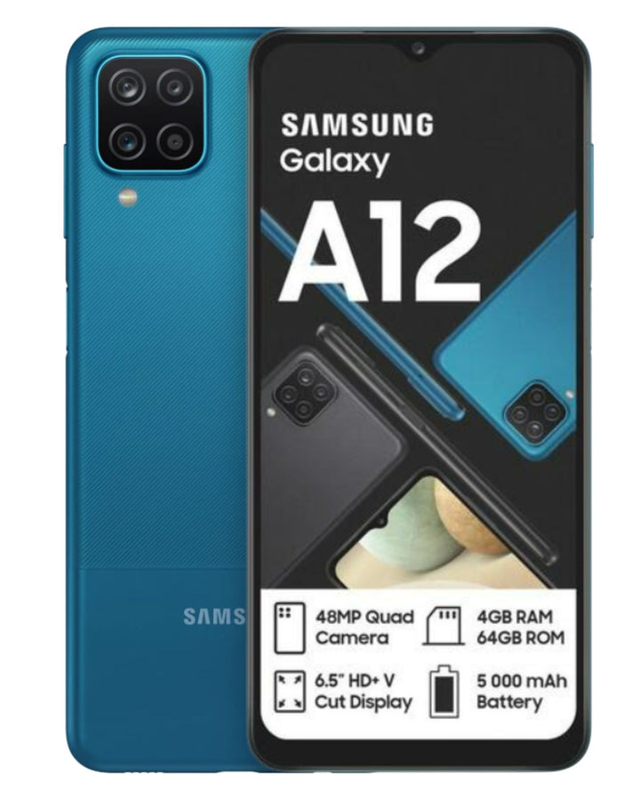 Galaxy A12 Dual Sim Cellphone- Blue