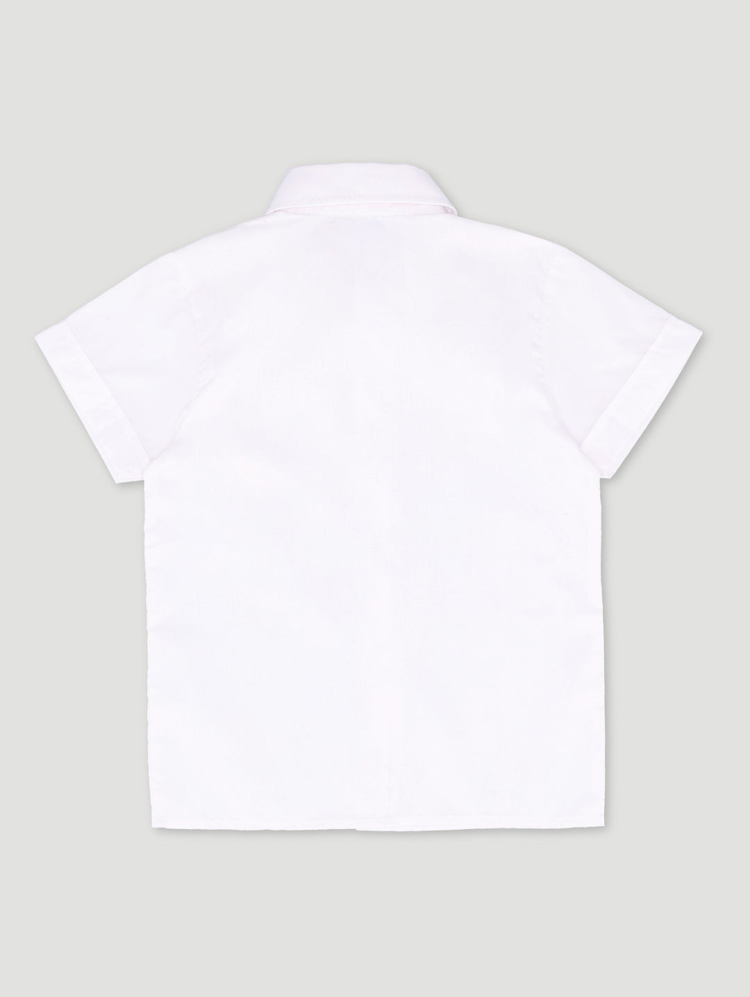 Girls 2 Pack Short Sleeve Regular Neck School Blouse - White