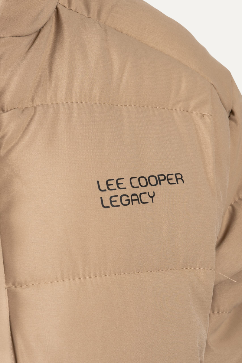 Noam Fur Lined Puffer Jacket - Khaki
