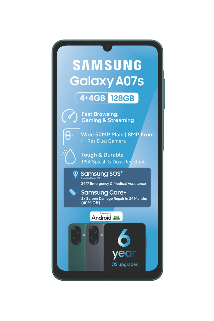 Galaxy A07s 4/128GB 4G -Black