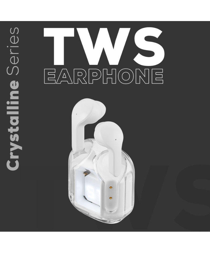 Volkano Crystalline Series  Earphones - White