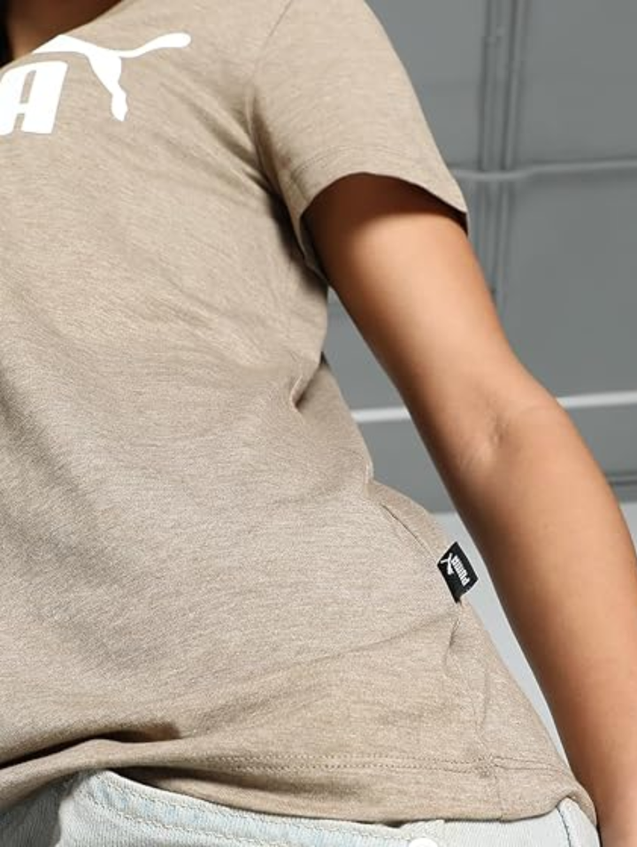 Essential Logo Heather Tee - Taupe