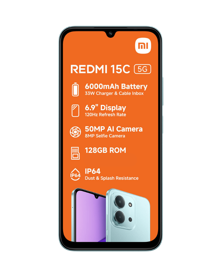 Redmi 15C 4/128GB グローバル版 Redmi 15C 4GB + 128GB 5G Dual Sim Cellphone - Green – Edgars
