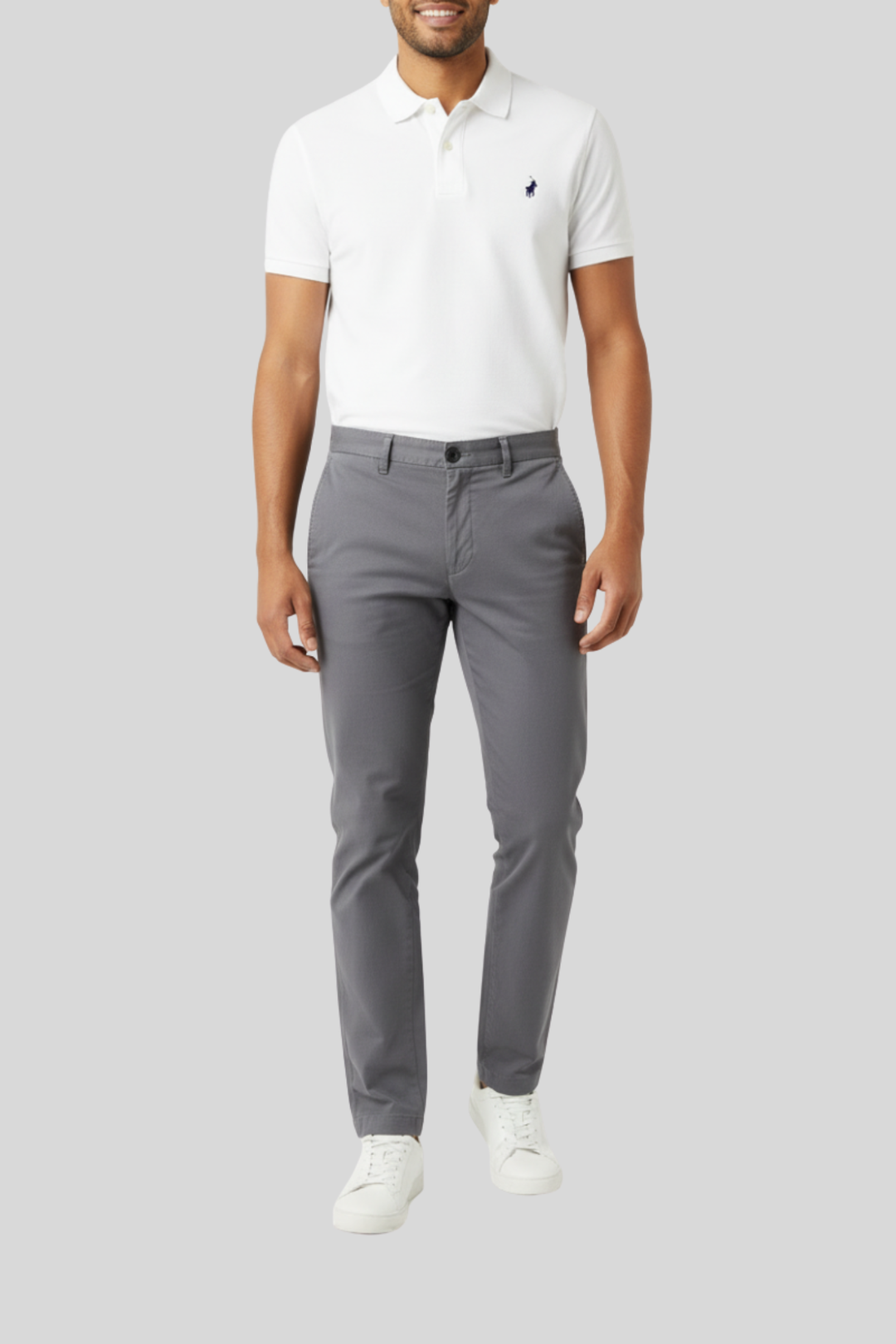 Turin Tailored Chino - Charcoal