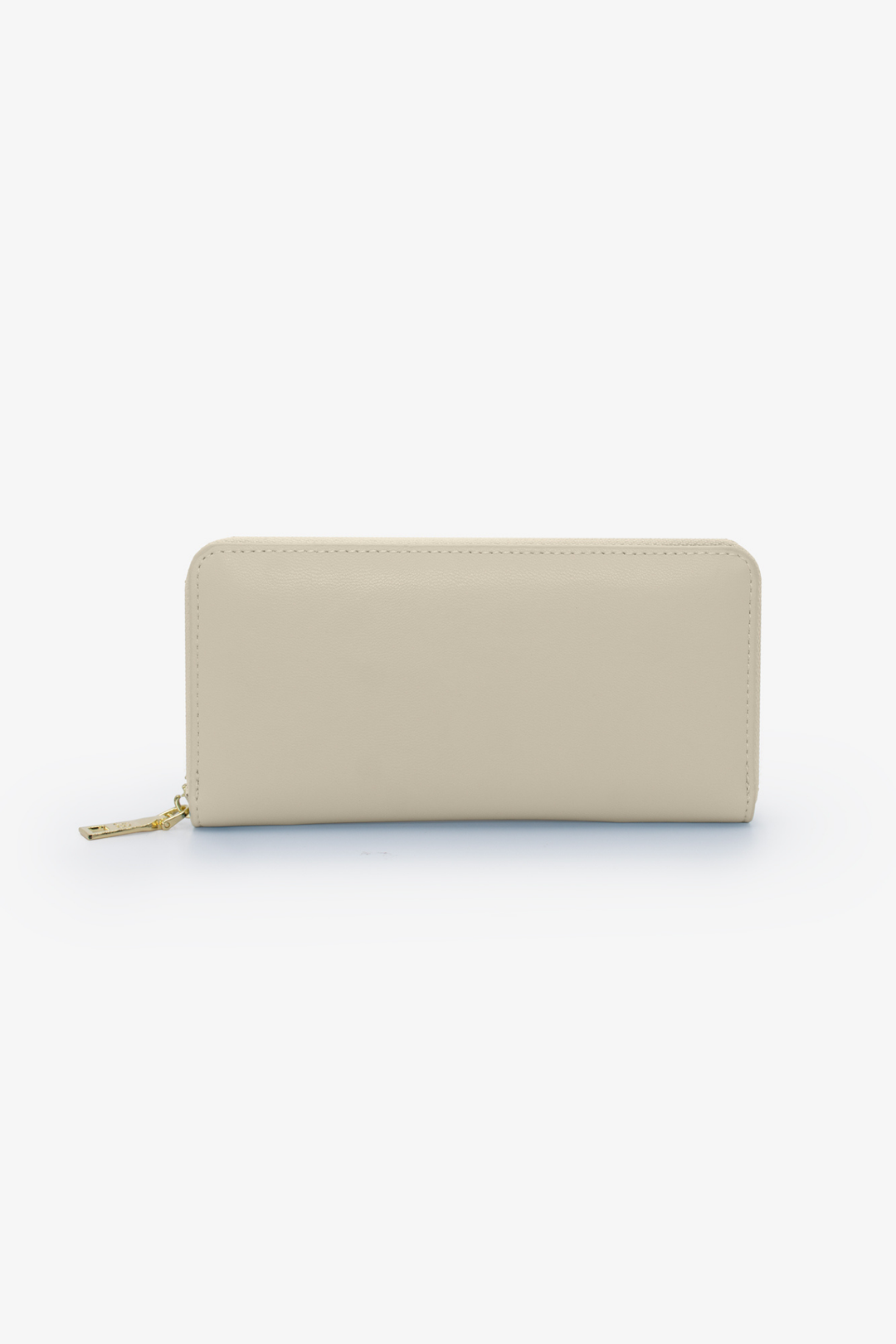 Meryl Smooth Zip Around Purse - Cream