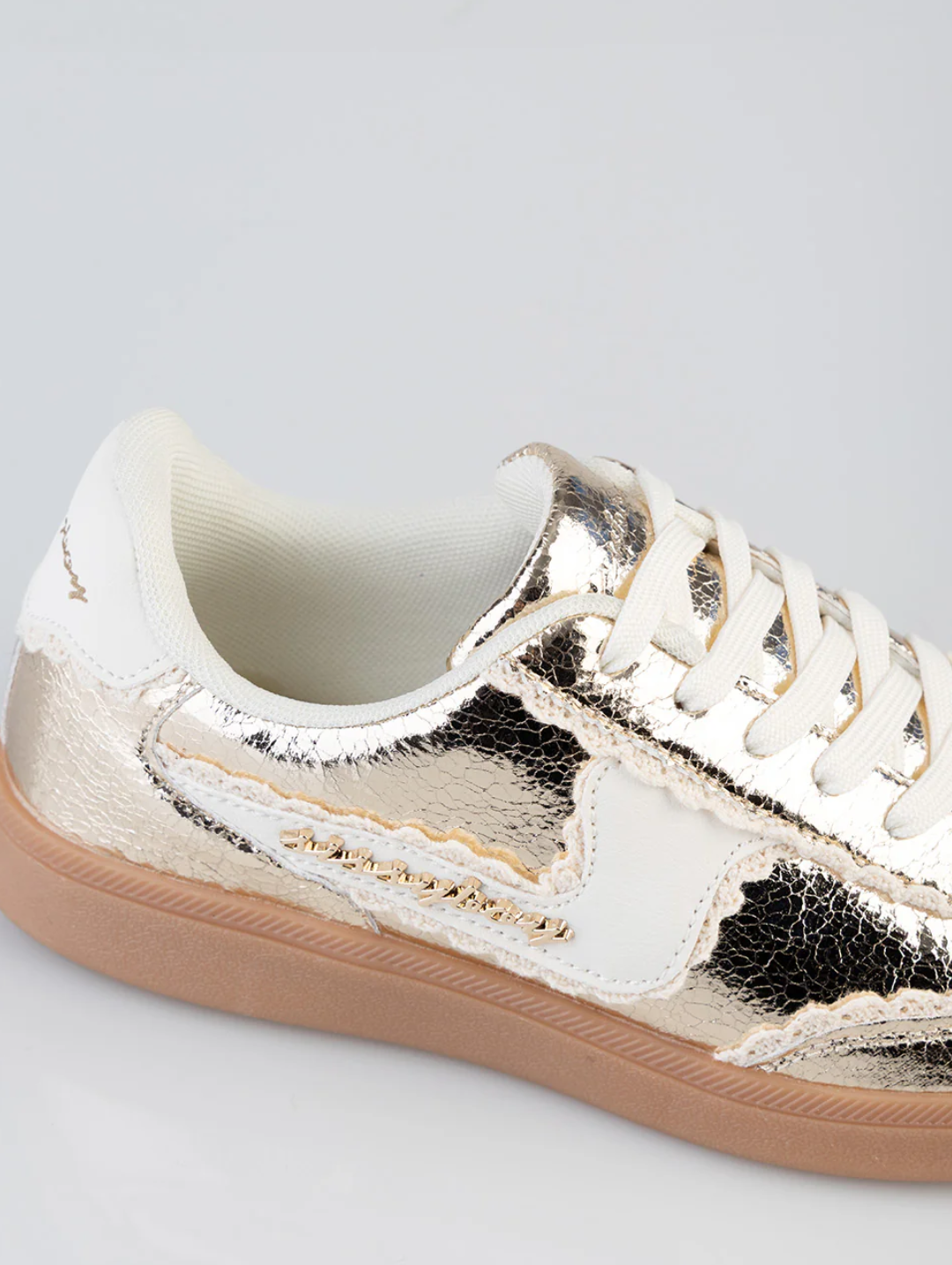 Mylie Textured Sneaker - Gold