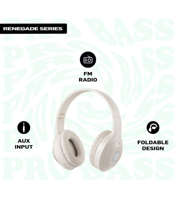 Renegade Series Bluetooth Headphone  - Nude