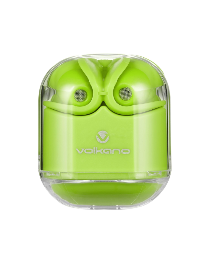 Volkano Crystalline Series  Earphones - Neon