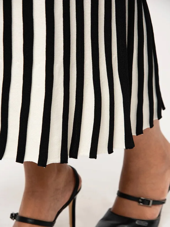 Blake Knitted Midi Dress - Black