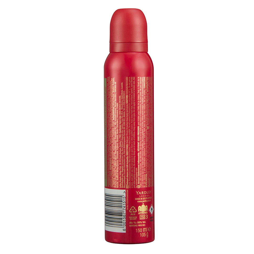 Yardley Gorgeous In Love Perfume Body Spray