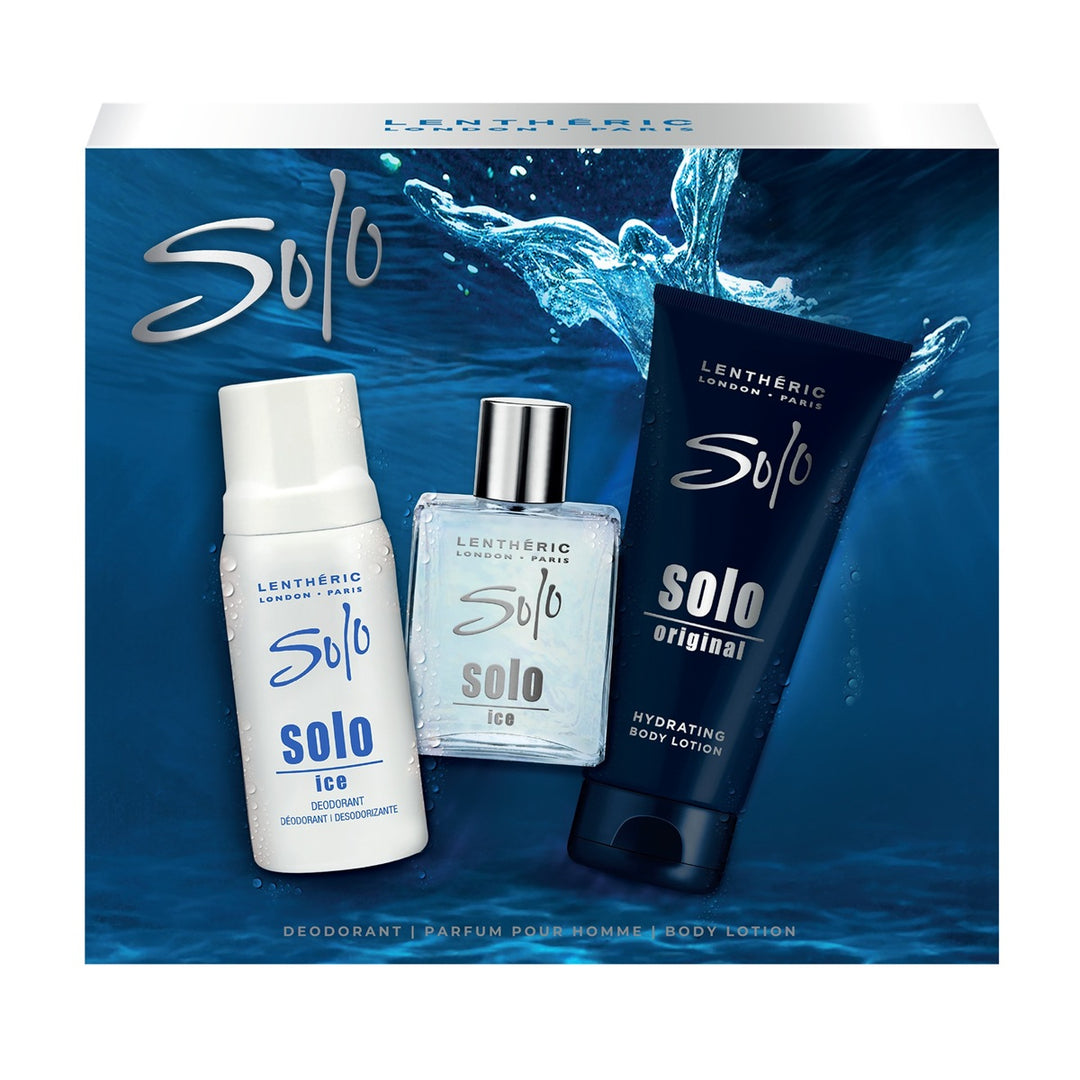 Solo Ice Parfum Pour Homme 3-Piece Gift Set
