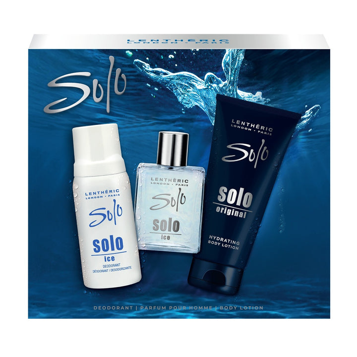 Solo Ice Parfum Pour Homme 3-Piece Gift Set