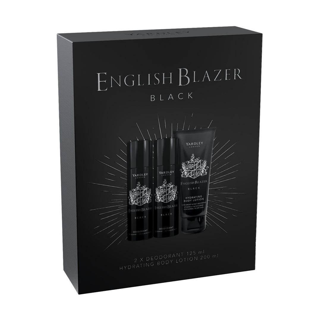 English Blazer Black Deodorant Gift Set