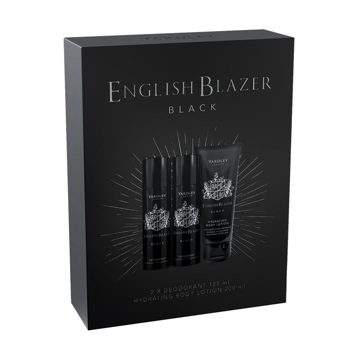 English Blazer Black Deodorant Gift Set