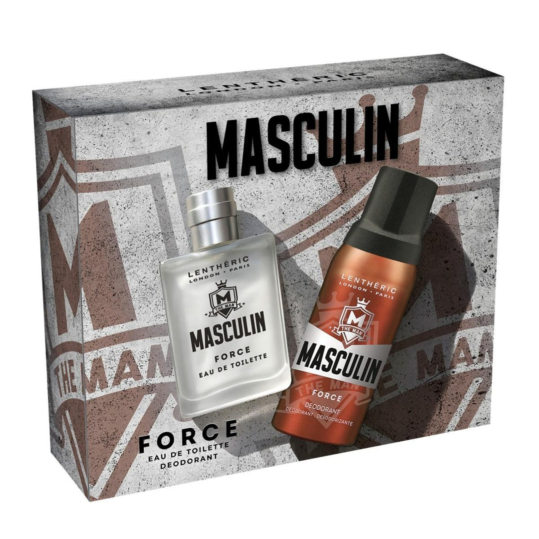 MASCULIN FORCE EAU DE TOILETTE & DEODORANT SPRAY