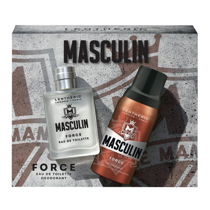 MASCULIN FORCE EAU DE TOILETTE & DEODORANT SPRAY