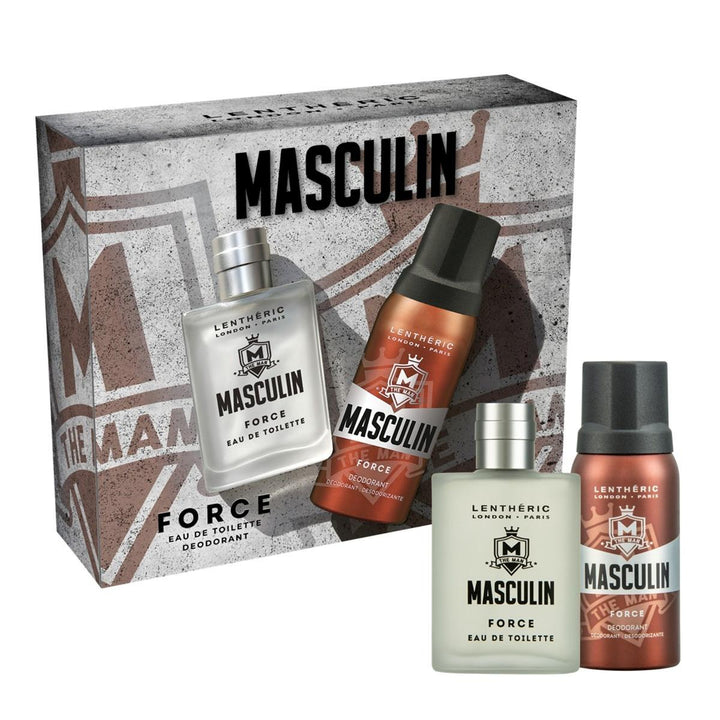 MASCULIN FORCE EAU DE TOILETTE & DEODORANT SPRAY