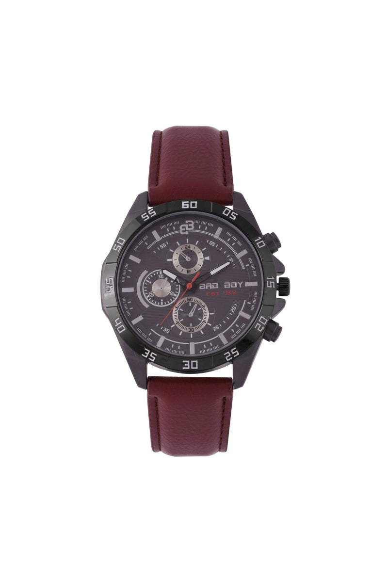 Two Straps Watch Set - Brown/Gunmetal/Blue