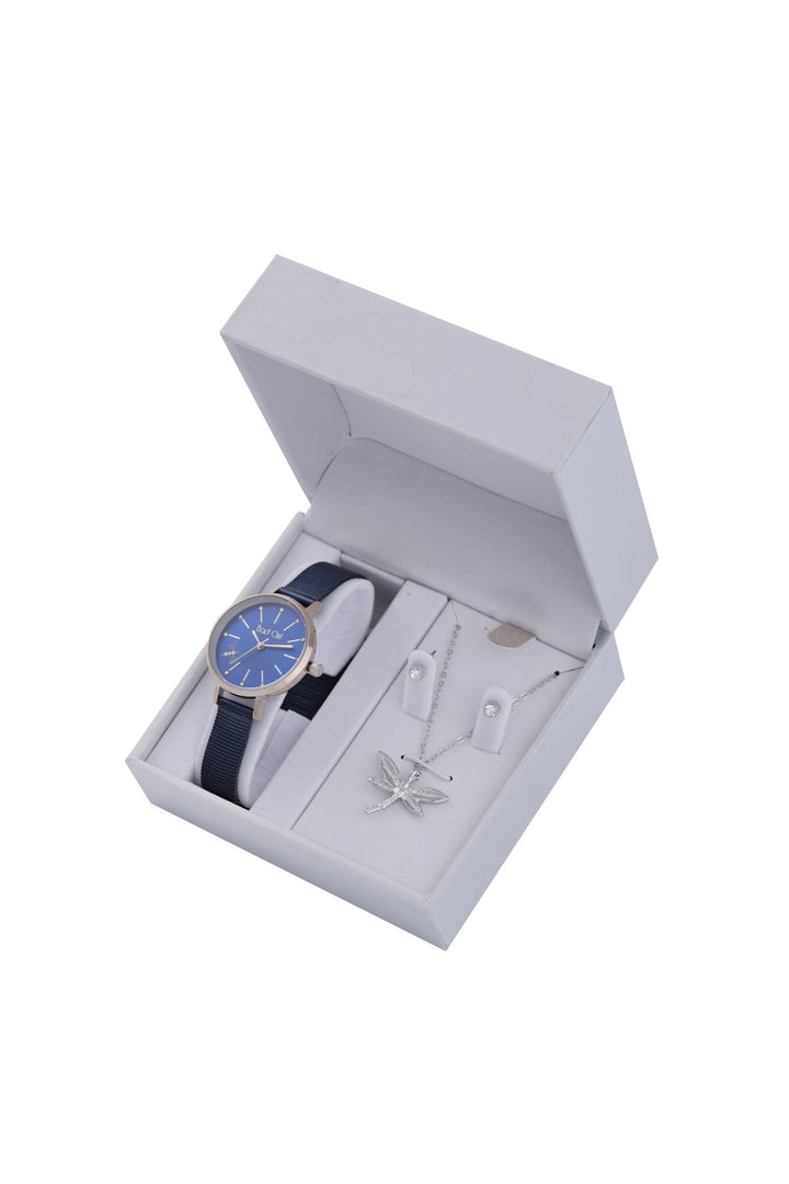 Jewellery & Wristlet Box Set - Navy