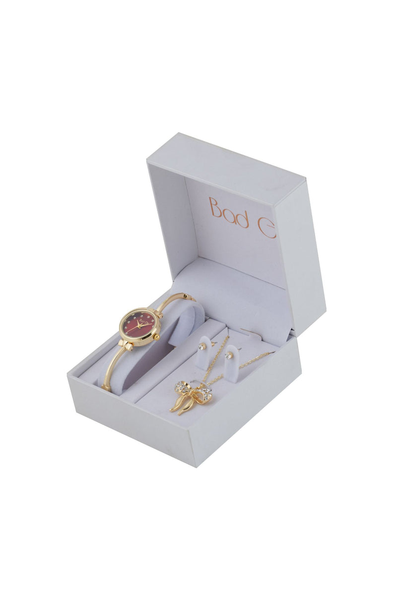 Watch Set - Gold/Brown