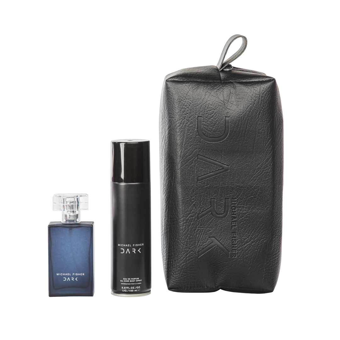 Dark 2pc Toiletry Bag Set
