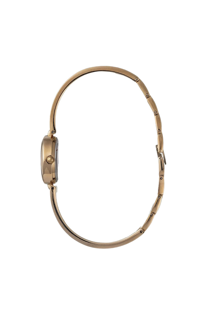 Champagne Dial Solid Bangle Watch - Gold