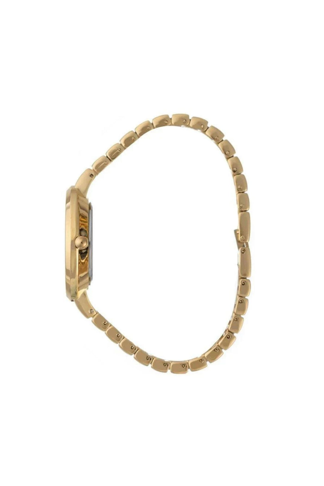 Ladies Champagne Dial Gold Round Bracelet Watch - Gold