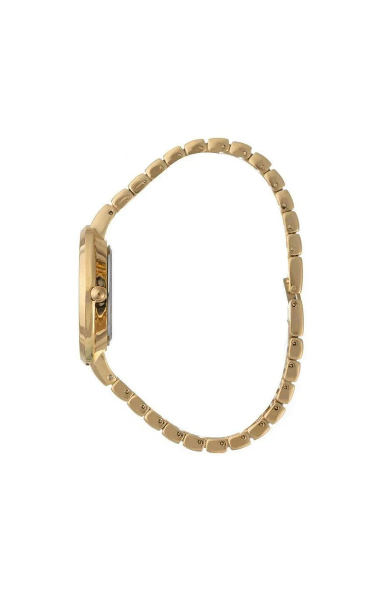 Ladies Champagne Dial Gold Round Bracelet Watch - Gold