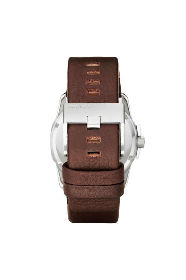 Mens Master Chief Three-Hand Brown Leather Watch