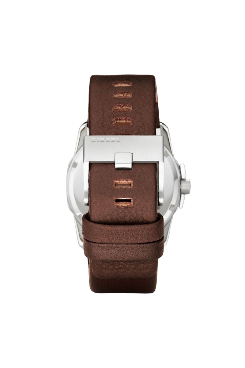 Mens Master Chief Three-Hand Brown Leather Watch