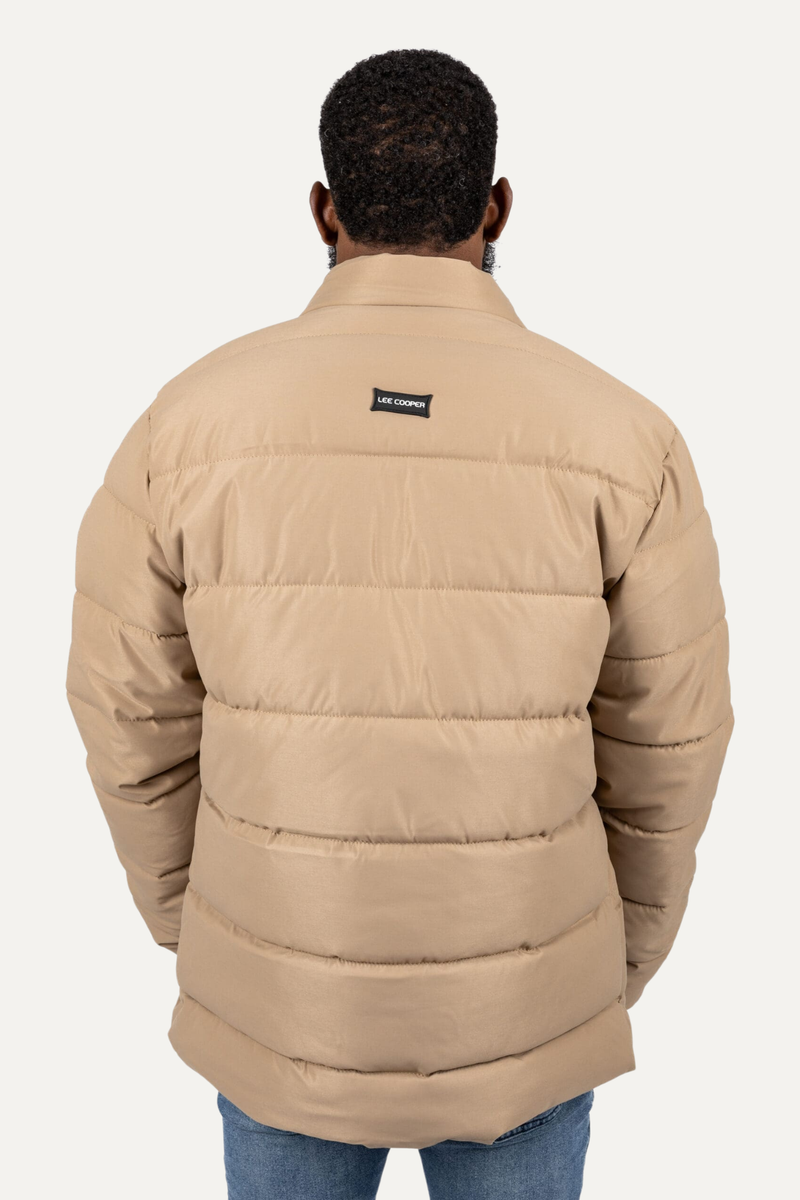 Noam Fur Lined Puffer Jacket - Khaki