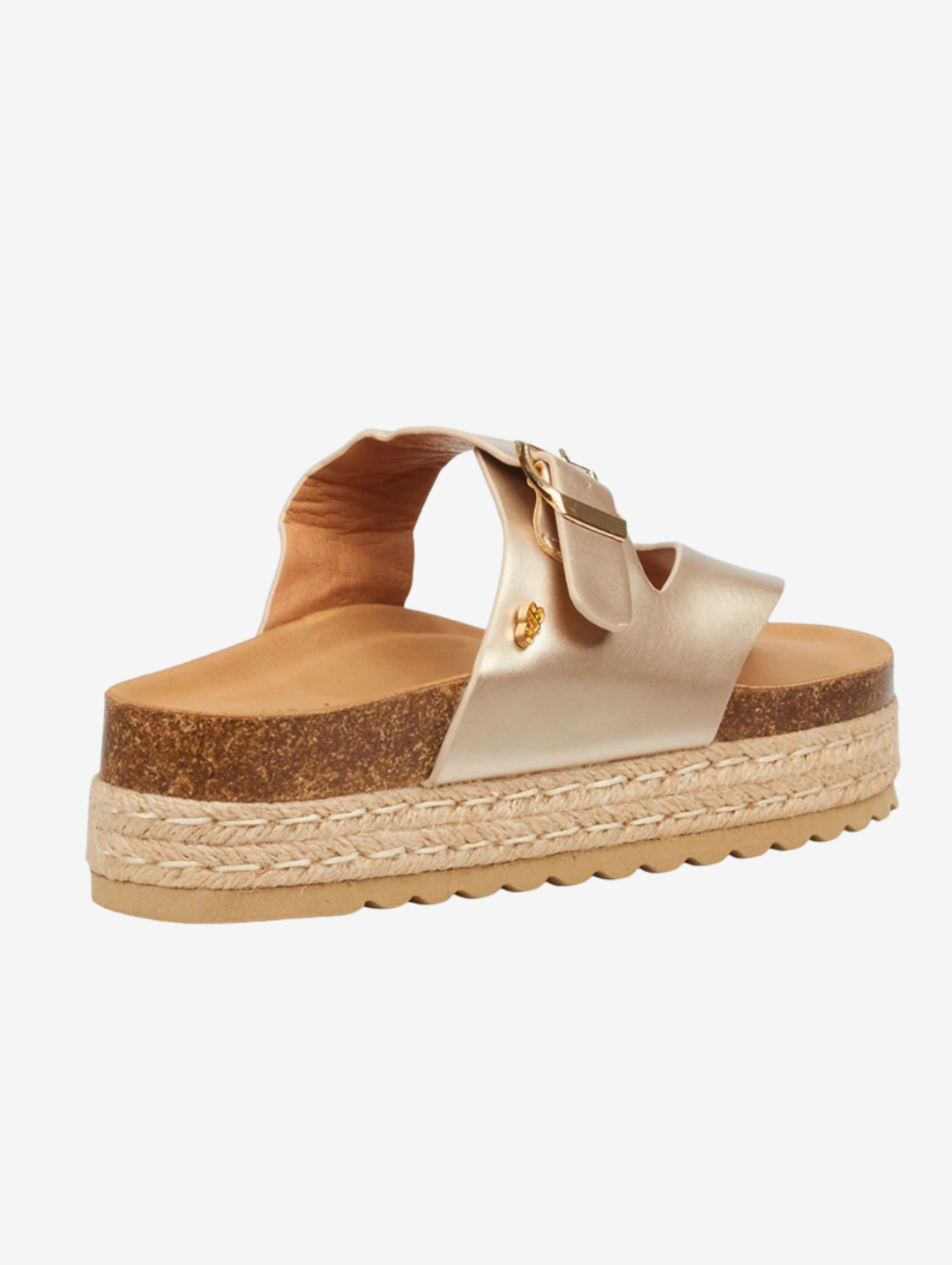 Lexicon Metallic Sandal - Champagne