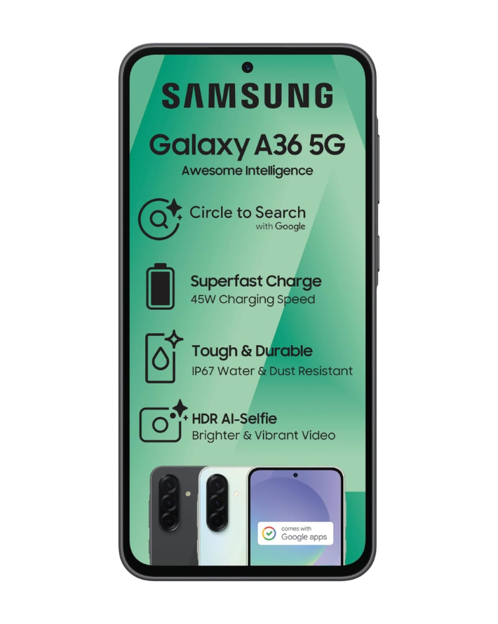 Samsung Galaxy A36 128GB Box Deal Cellphone - Black