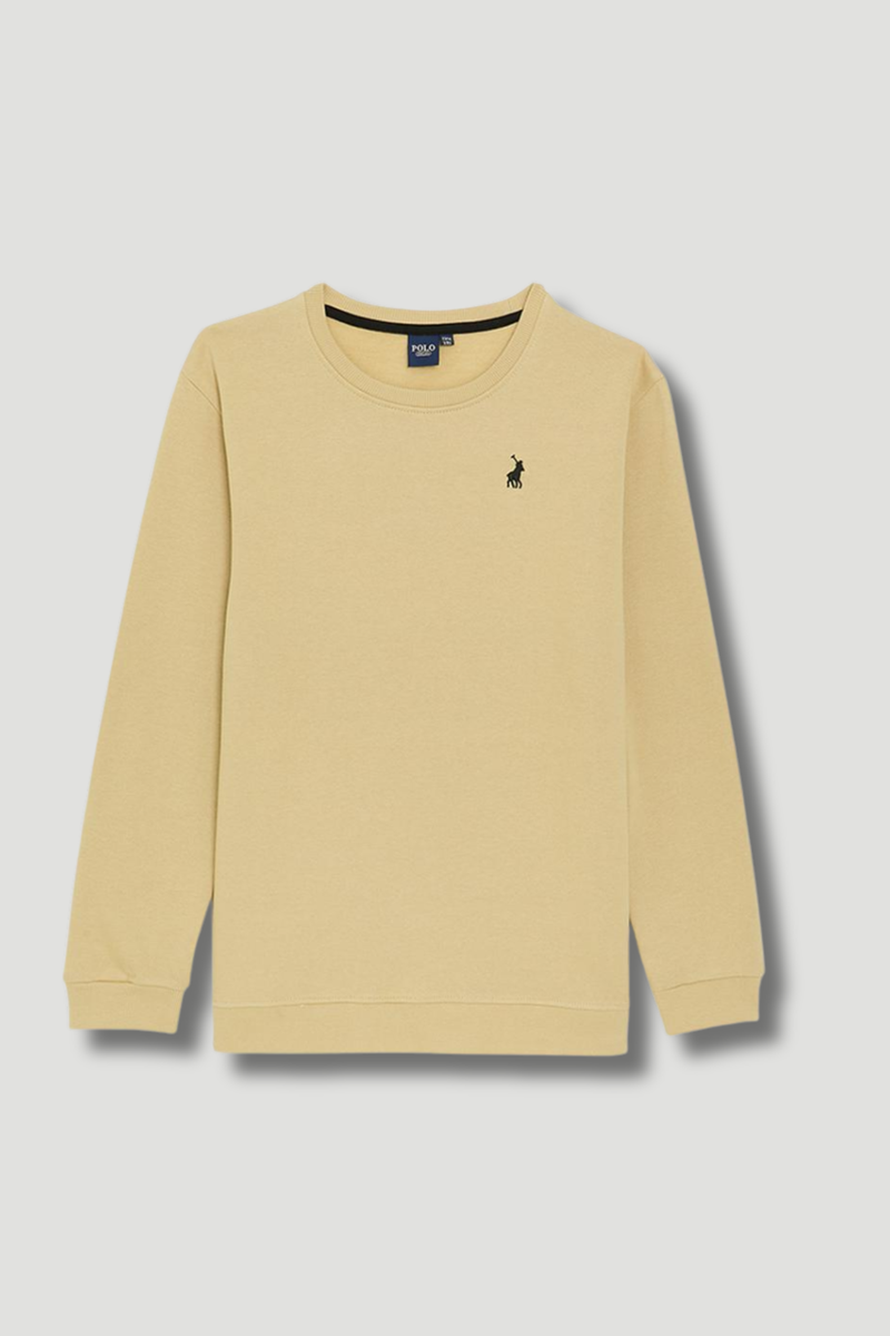 Pre-Boys Long Sleeve Sweater - Camel