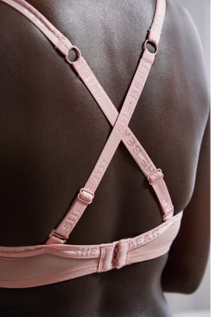 Microfibre Molded Padded Underwire Bra - Pink