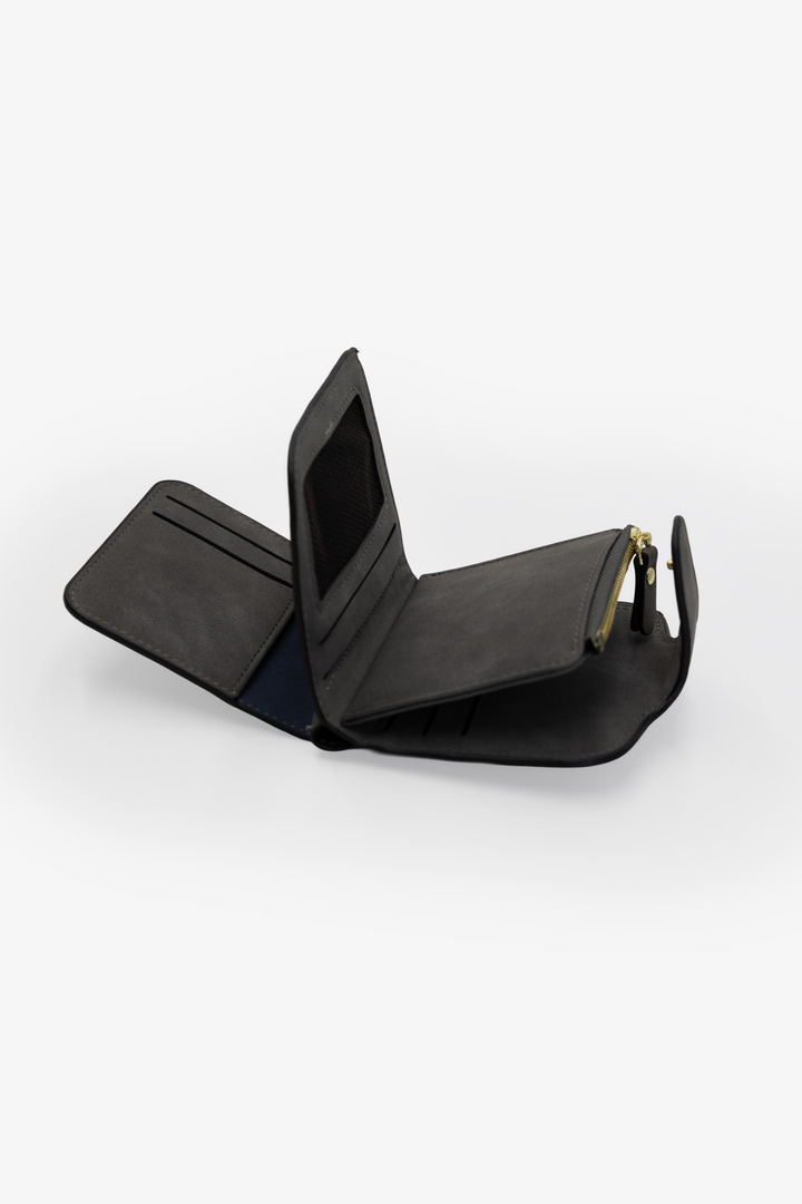 Small Bifold Purse - Charcoal