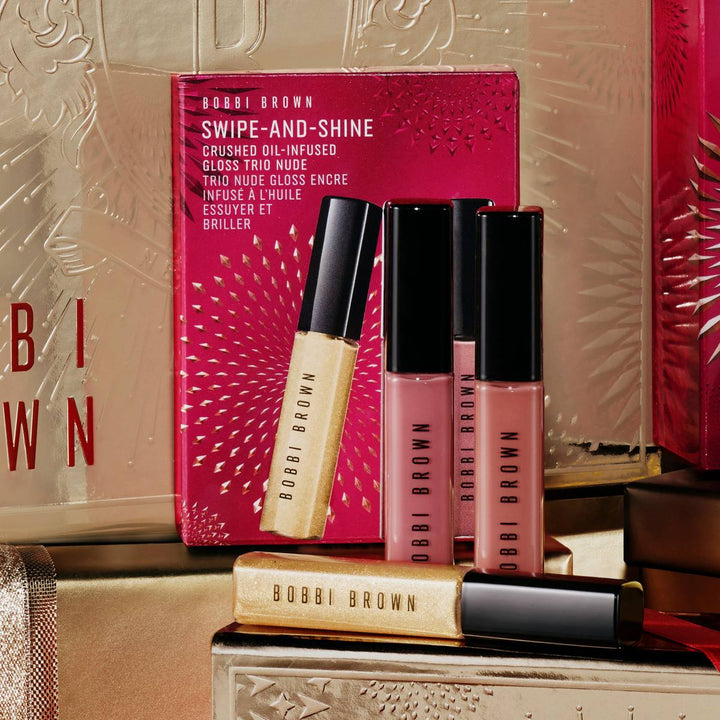 Swipe-and-Shine Crushed Oil-Infused Gloss Trio