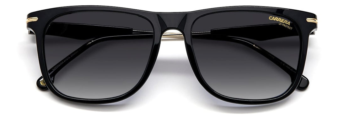 276/S Rimmed Rectangle Sunglasses - Black
