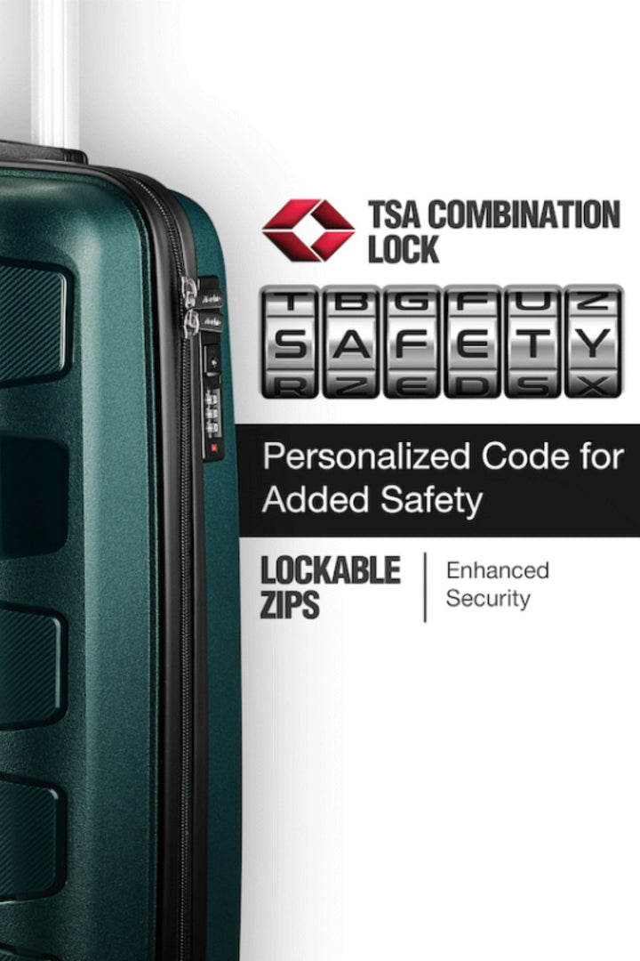 Tourer 4-Wheel Spinner Suitcase - Petrol Green