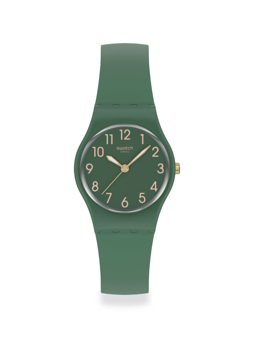 Notes Of Pecan Brown Quartz Dial Watch With Leather Strap - Green