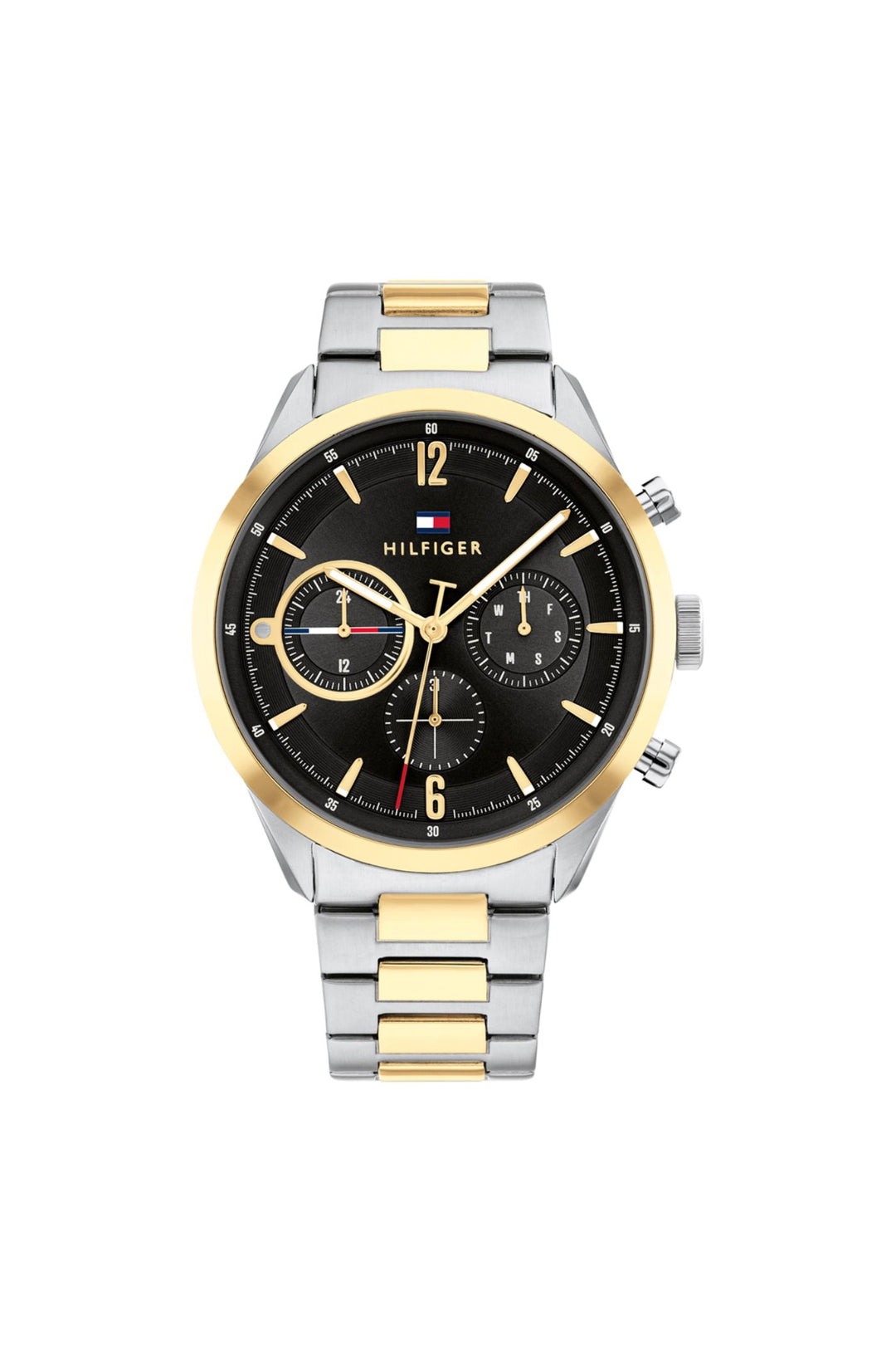 Matthew Two Tone Mens Quartz Stainless Steel Watch - Black