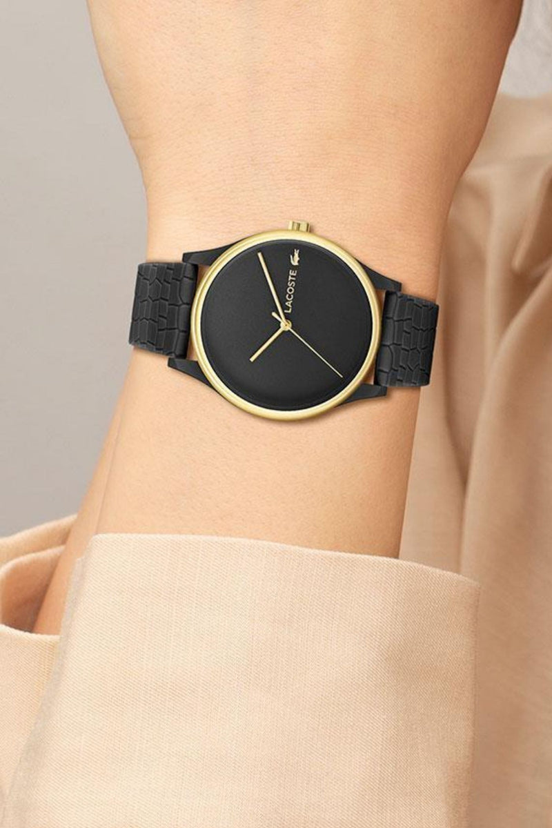 Crocodelle Black Case Watch