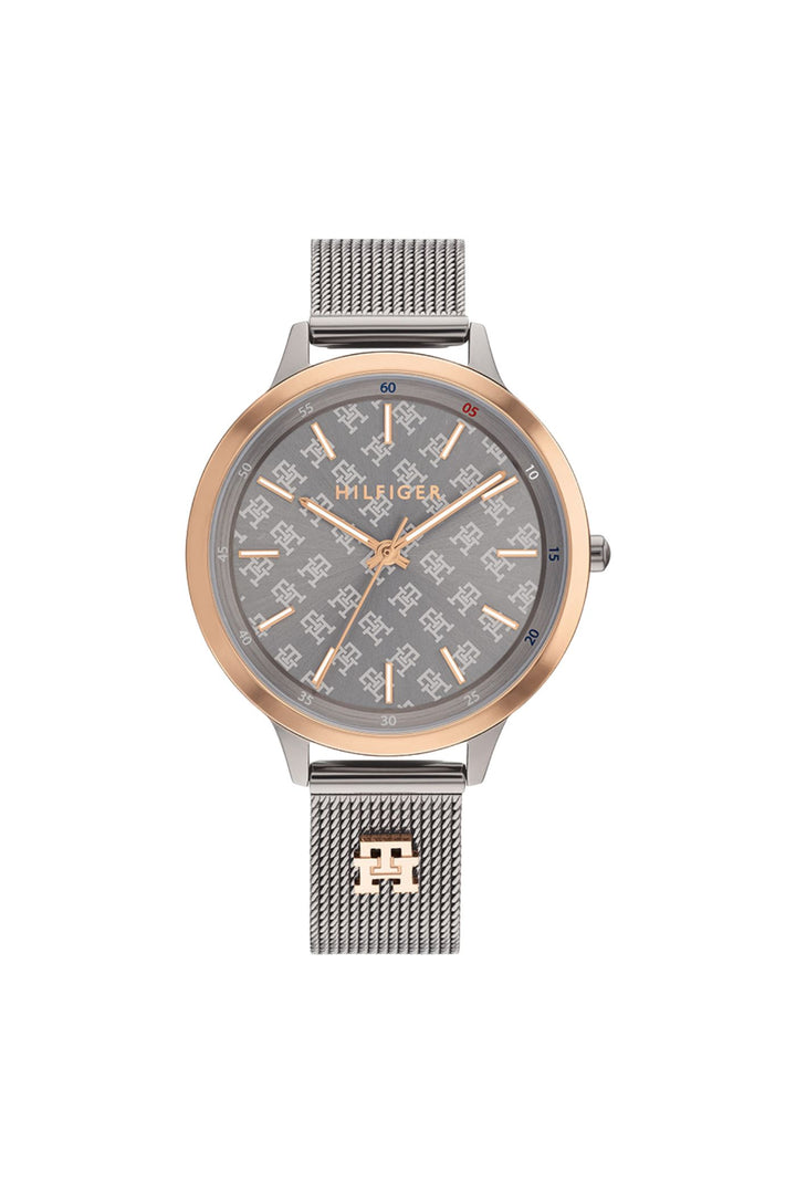 Iris Womens Stainless Steel Quartz Watch - Grey
